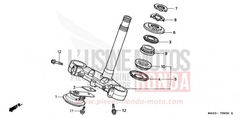 STEERING STEM CBR900RRX de 1999